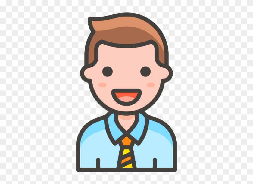 Man Office Worker Emoji - Singer Icon Png Clipart #1296396