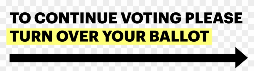 If Your Ballot Is Just A Single Page, Turn It Over - Parallel Clipart