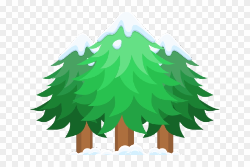Transparent Snow Trees Clipart - Png Download