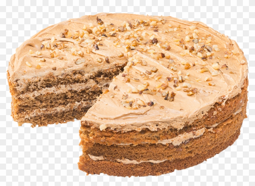 Coffee And Walnut Cake - Walnut Cake Transparent Clipart