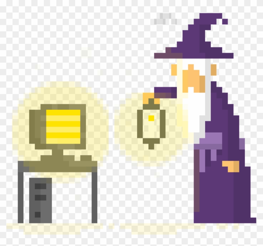 Make And Rescale Pixel Art - Simple Pixel Art Wizard Clipart #1297034