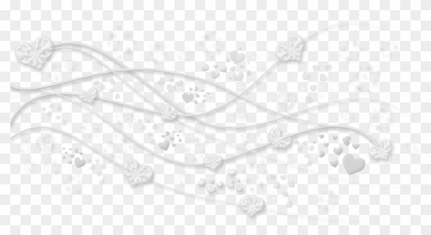 Transparent White Hearts Decoration Png Clipart - Tatty Teddy Valentines #1297278
