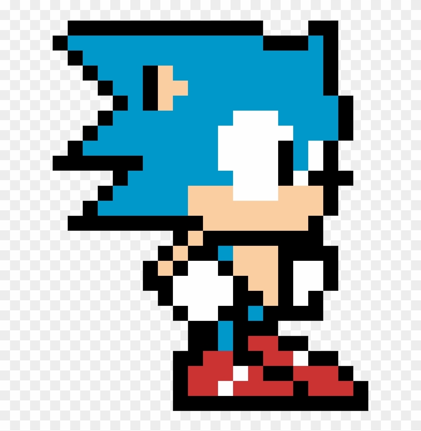 Sonic Pixel Art - Classic Sonic Pixel Art Clipart