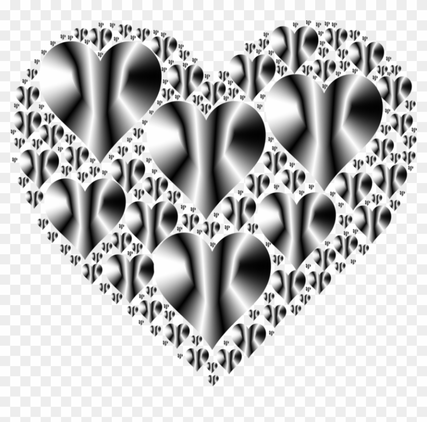 Heart Love Romance Computer Icons Black And White - Heart Clipart