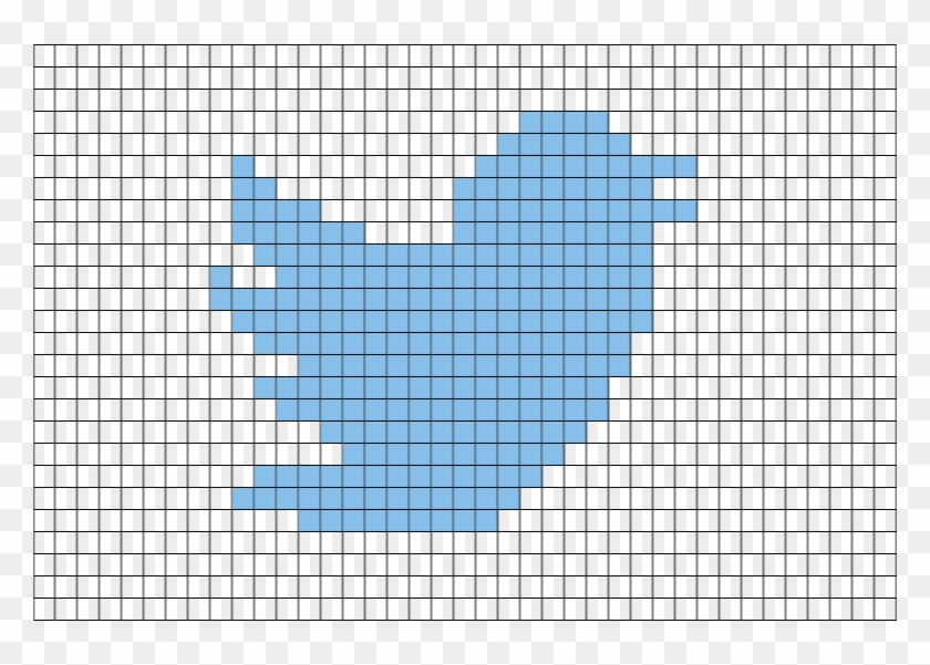 Twitter Logo Pixel Art &ndash Brik - Mario Bullet Bill Pixel Art Clipart