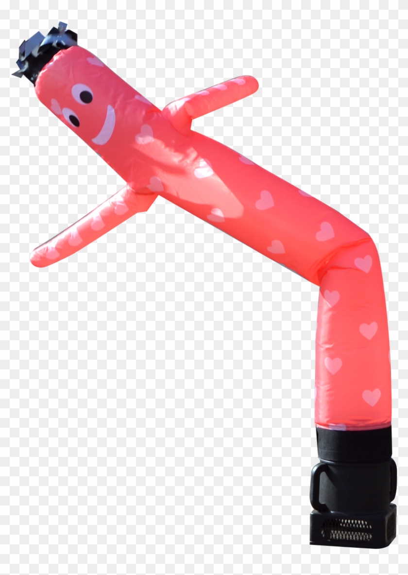 10ft Valentines Day Air Dancerreg Red With White Hearts - Inflatable Air Puppet Clipart