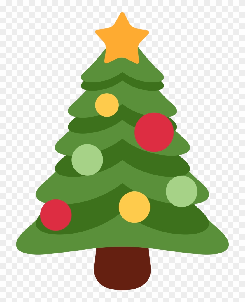 File - Twemoji 1f384 - Svg - Christmas Tree Emoji Clipart