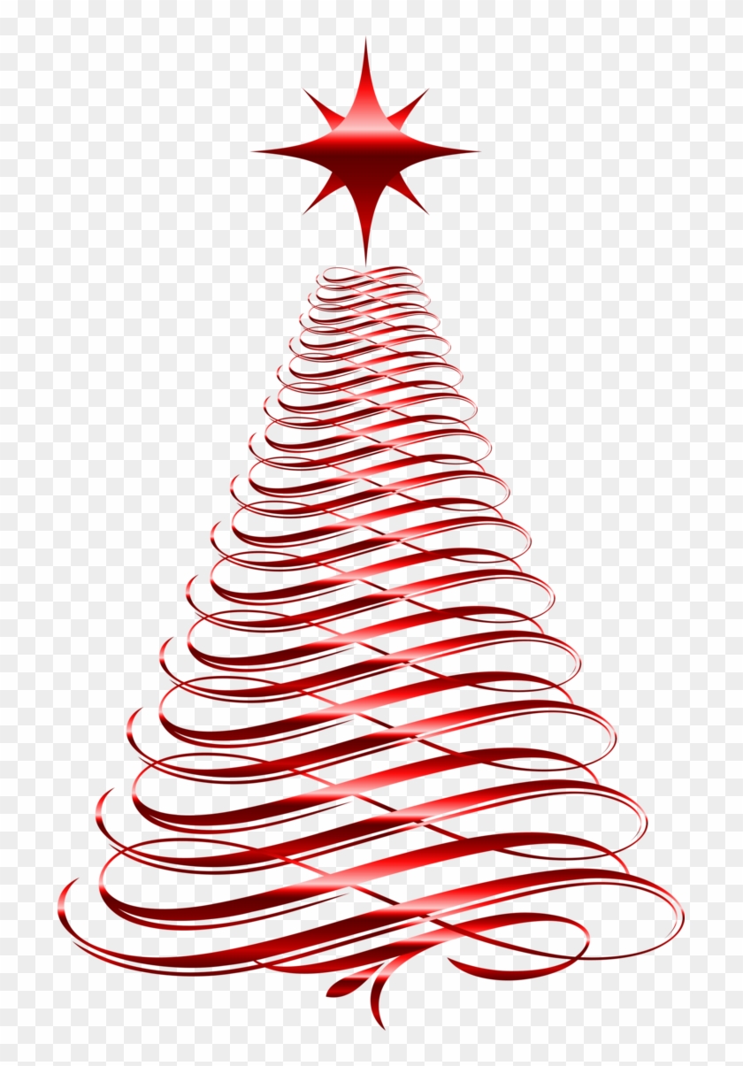 Arbol De Navidad Rojo Png - Elegant Christmas Gift Tag Clipart