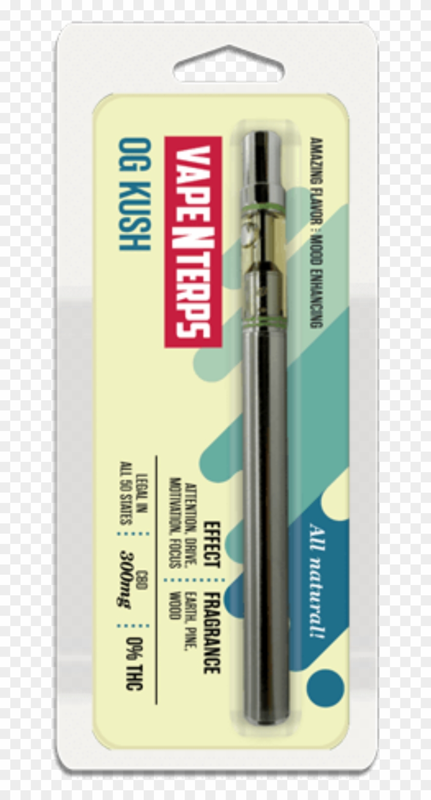 300mg Cbd Og Kush Vape Pen By Vapenterps - Cbd Vape Cartridge Gelato Clipart #1298830