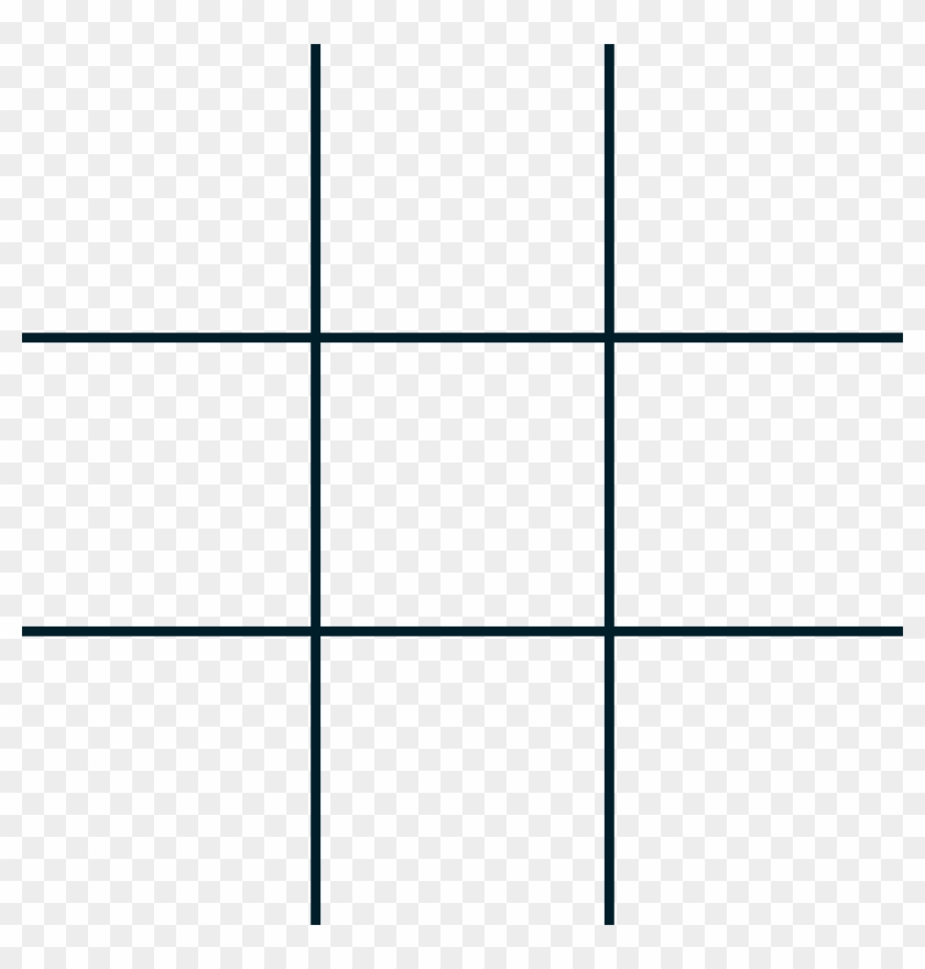 Of The Squares With The Numbers 1,2,3,4,5,6,7,8, And - Tic Tac Toe Empty Clipart #1298964