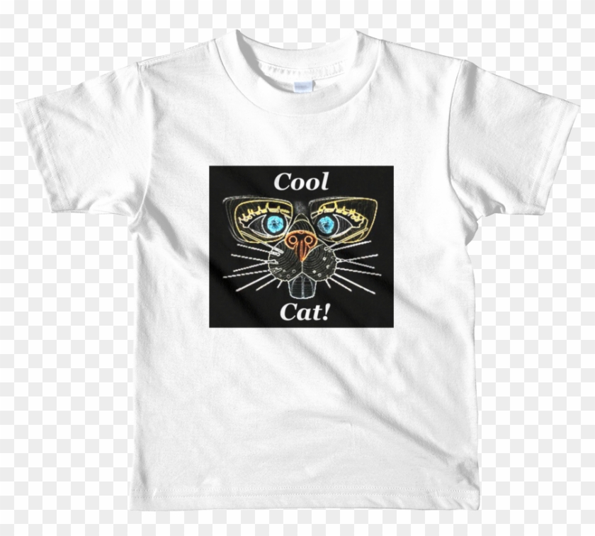 Cool Cat Kid's 2t 6t Short Sleeve T Shirt - T-shirt Clipart