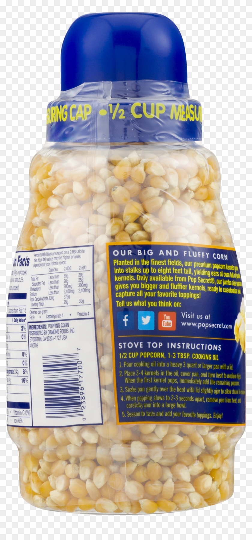Pop Secret Corn Popping Jumbo Popcorn Kernels 30 Oz - Fish Products Clipart