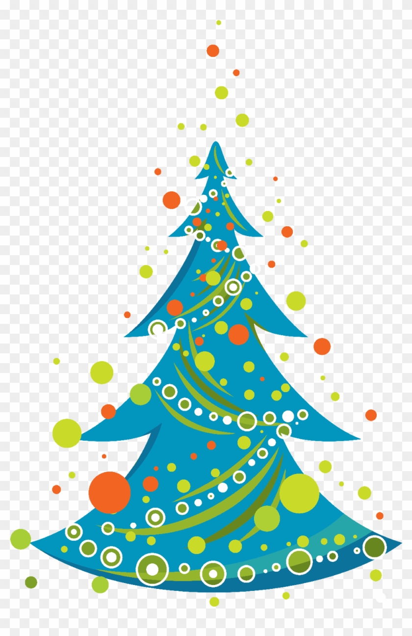 Arbol De Navidad Azul Png - Christmas Vector Clipart #1299112