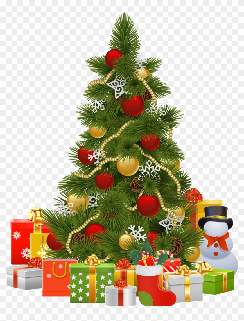 Árbol De Navidad Con Regalos Clipart