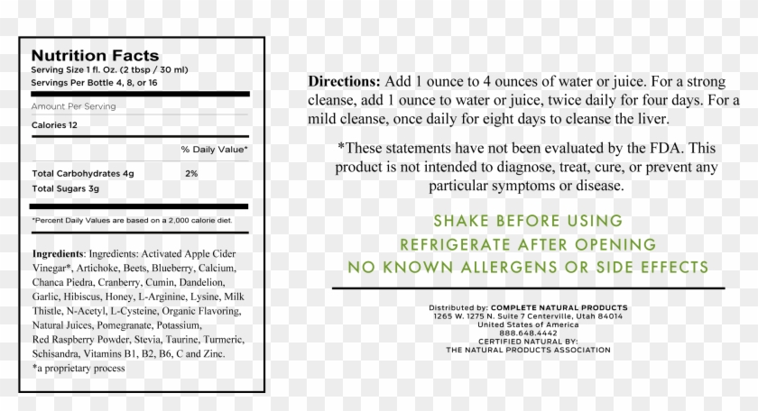 If You Are Looking How To Detox Your Body, Liver Complete - Nutrition Facts For Pussy Clipart