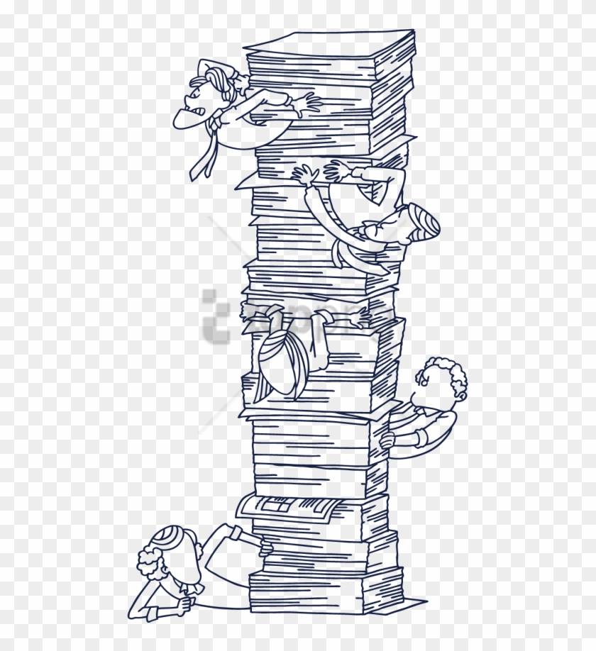 Free Png Download Books Stack Pile Png Images Background - Stack Of Book Drawing Png Clipart