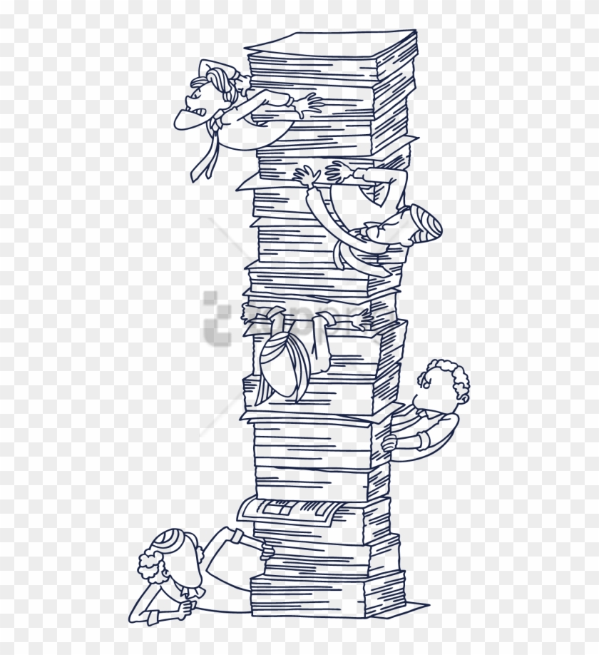 Free Png Download Books Stack Pile Png Images Background - Stack Of Book Drawing Png Clipart #1299638