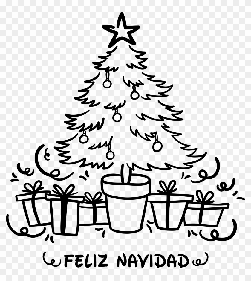 Vinilo Decoración Árbol Navidad - Arbol De Navidad En Vinilo Clipart