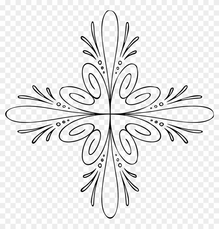 This Free Icons Png Design Of Ornamental Divider Cross Clipart #130379