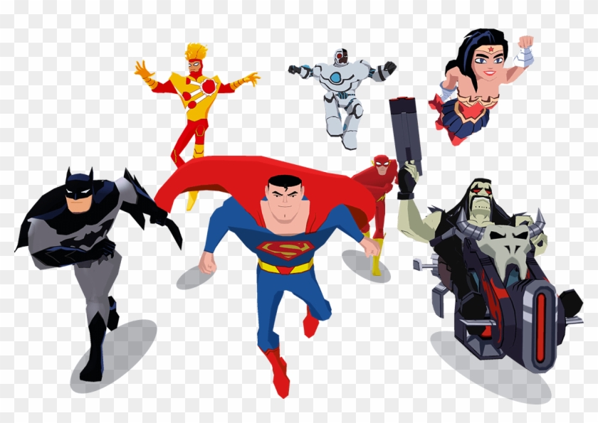 See Your Favorite Justice League Action Characters - Superman Clipart