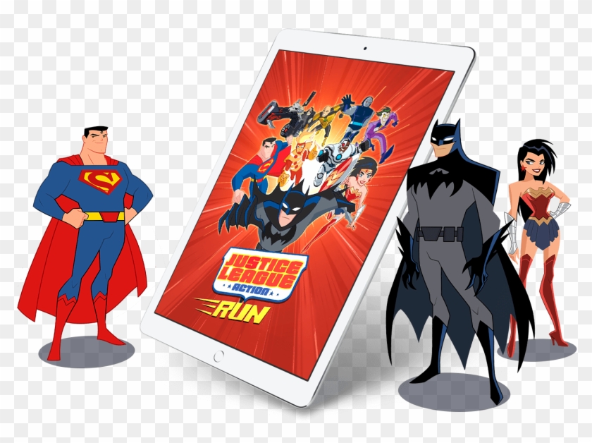 Justice League Action Run - Justice League Action Characters Clipart #130503