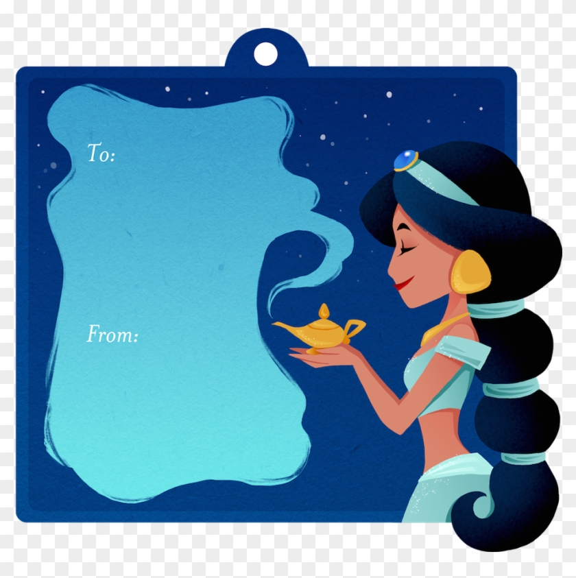 Di Holidaytag Jasmine Revised - Gift Tags Disney Clipart #130538