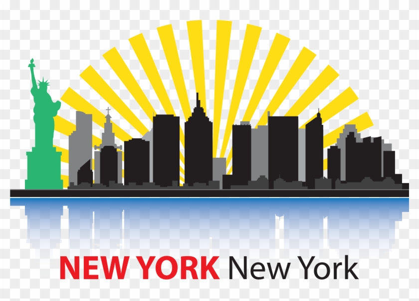 Free New York Skyline Clipart - New York City Clip Art - Png Download #130764