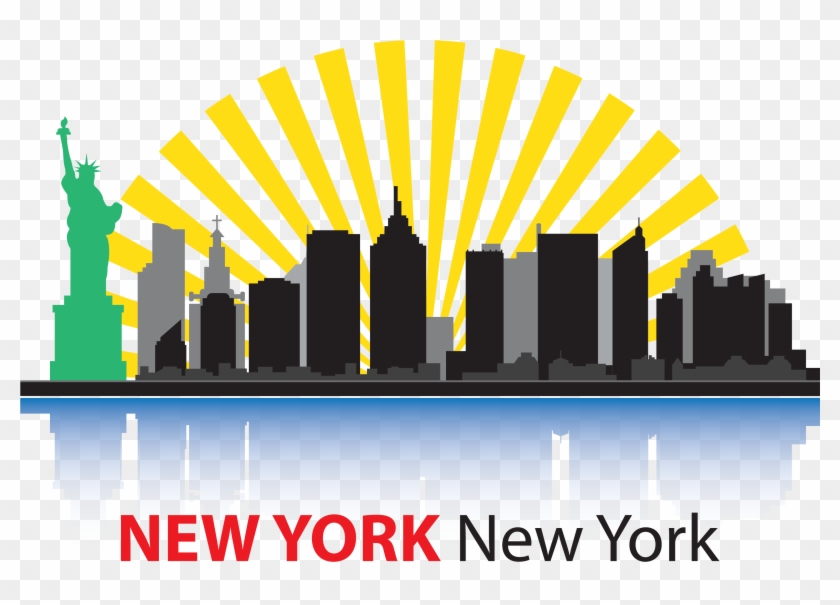 Free New York Skyline Clipart - New York City Clip Art - Png Download