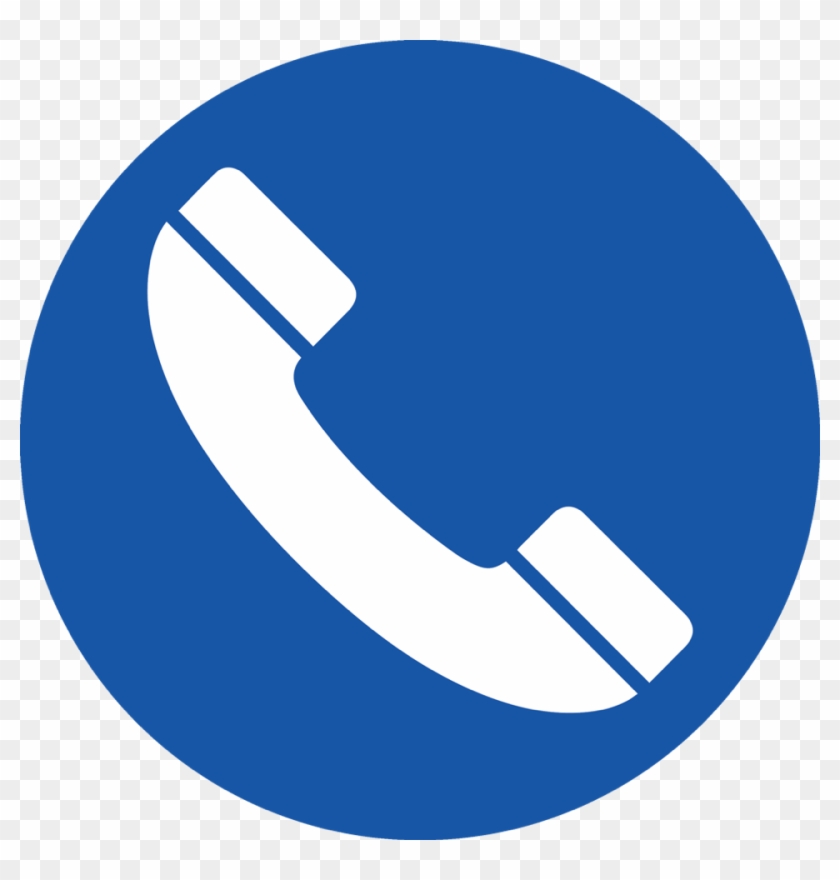 Phone Icon Circle Ltblue - Png Call Icon Vector Clipart #130814