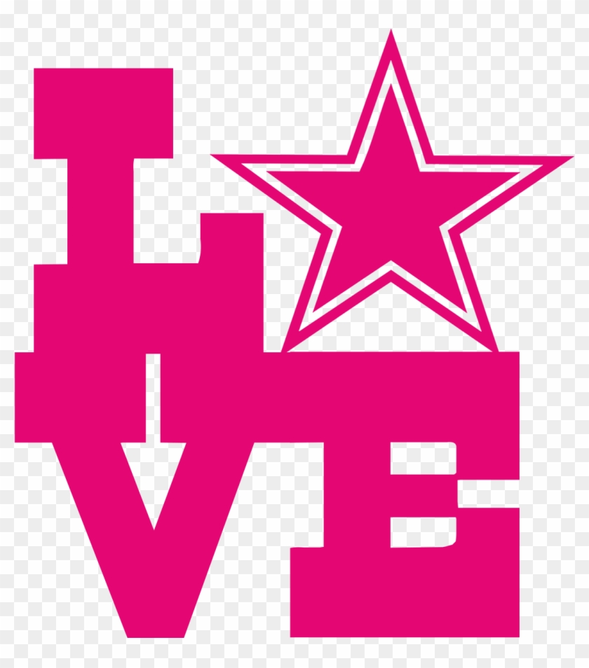 Pink Dallas Cowboys Star Logo Wwwpixsharkcom Images - Dallas Cowboys Svg Free Clipart #130859