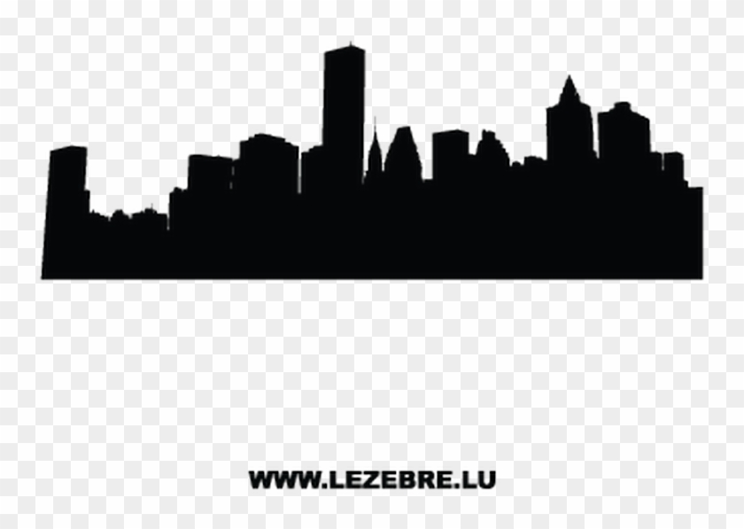 Silhouette New York City Decal - City Skyline White Transparent Clipart