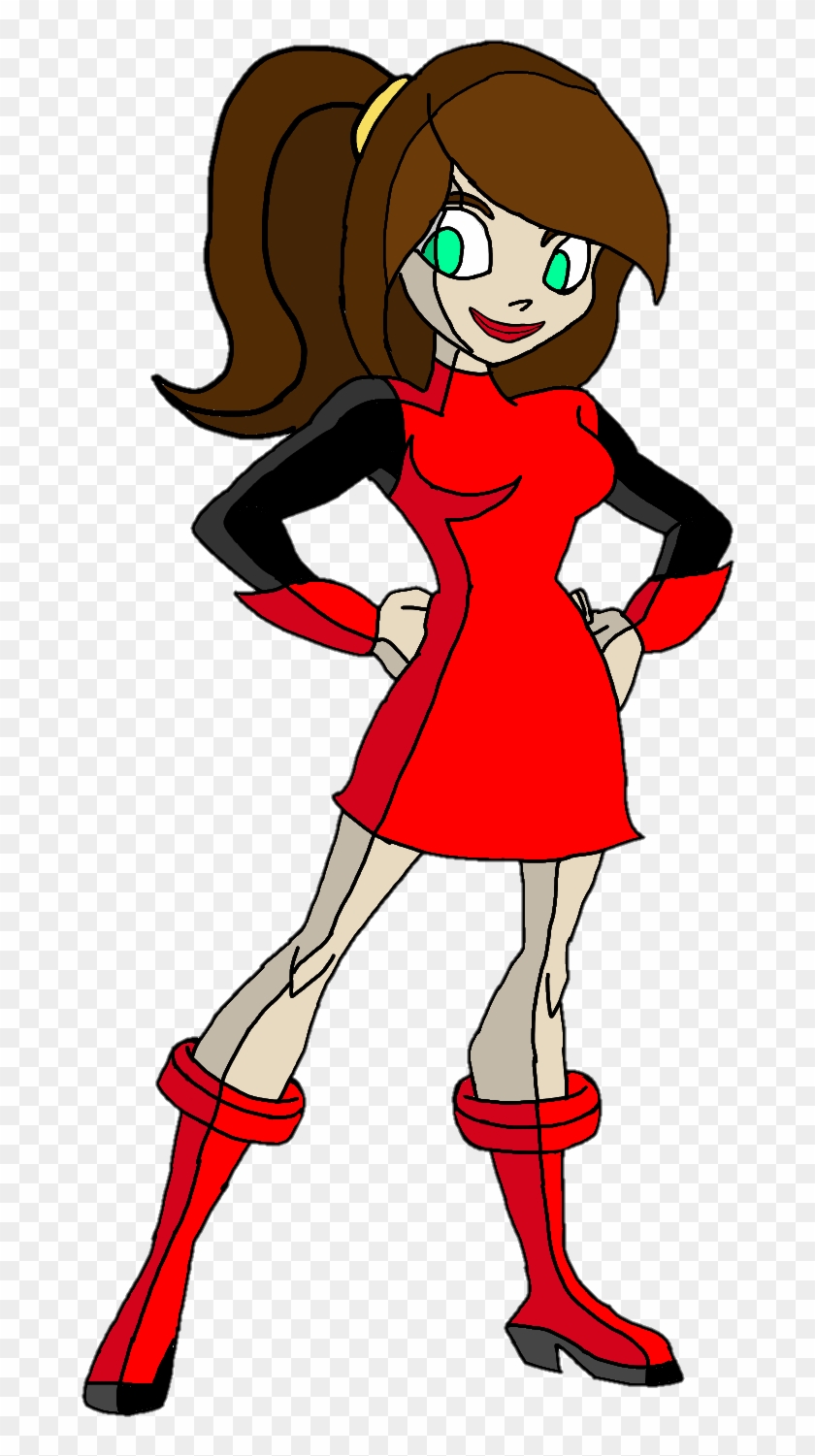 Justice League Action- Obsidian Girl - Cartoon Clipart