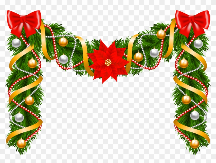 Girlande Weihnachten Png Clipart Pikpng