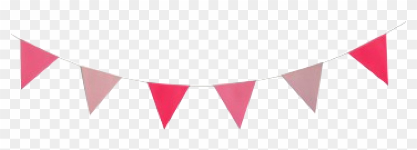 Flag Garland Png - Pink Bunting Clipart #131636