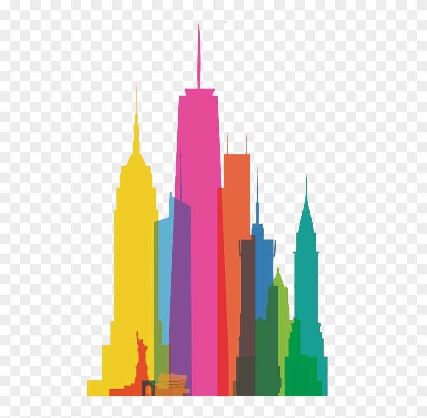 Egypt Clipart Skyline - New York Graphic Design - Png Download
