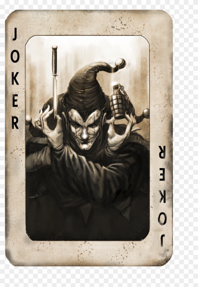 1000 X 1294 30 - Evil Joker Card Clipart
