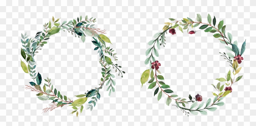 Free Png Download Floral Wreath Png Images Background - Watercolor Flowers Frame Png Clipart
