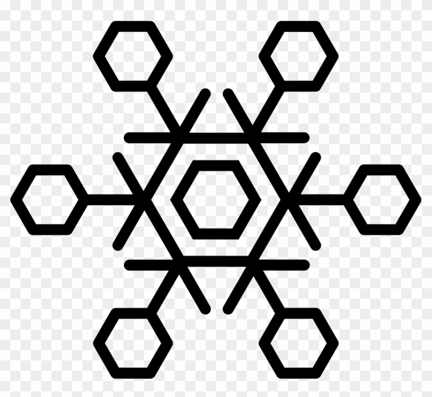Png Transparent Library Snowflake Png Icon Free Download - Draw Six Pointed Star In Black Clipart #132302