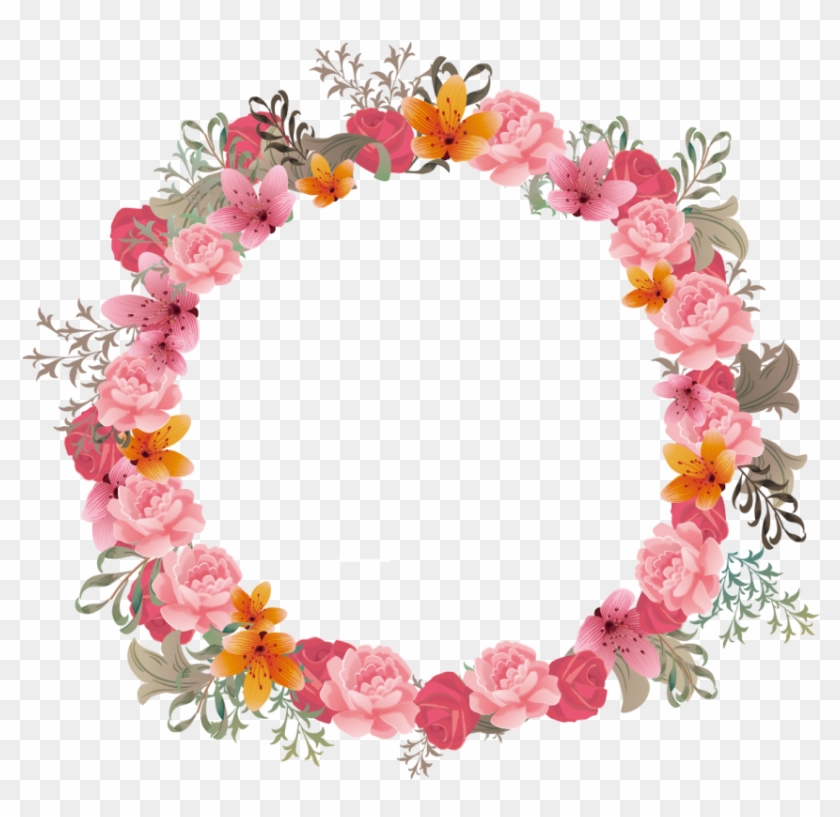 Wreath Png Free - Pink Boho Wreath Png Clipart #132305