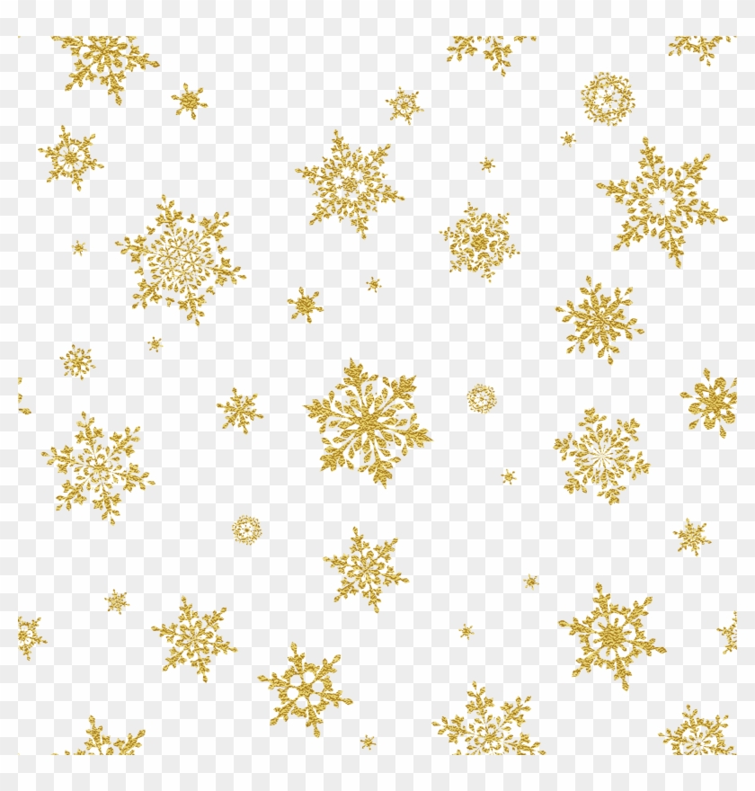 Yellow Simple Snowflake Border Texture Clipart #132384