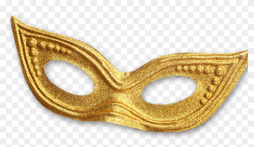 Masquerade Mask Png - Gold Mask Transparent Background Clipart