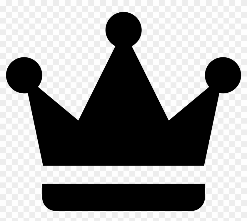 Png Crown Black And White Pluspng - Crown Icon Clipart #132408