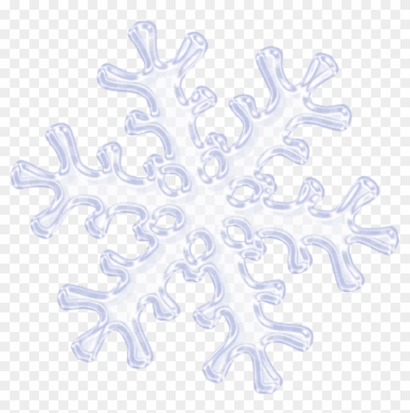 Free Png Transparent Simple Snowflake Png Images Transparent - Cross Clipart #132465