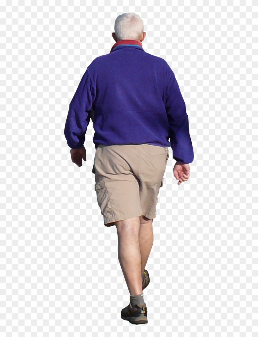 Guy Walking Cutout Clipart