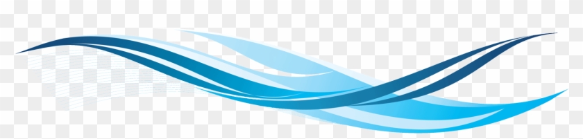 Water Waves Banner Freeuse Download Huge - Blue Lines Png Clipart #133093