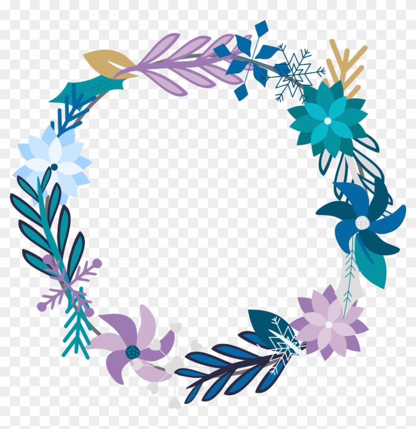 Winter Sticker - Winter Wreath Transparent Clipart