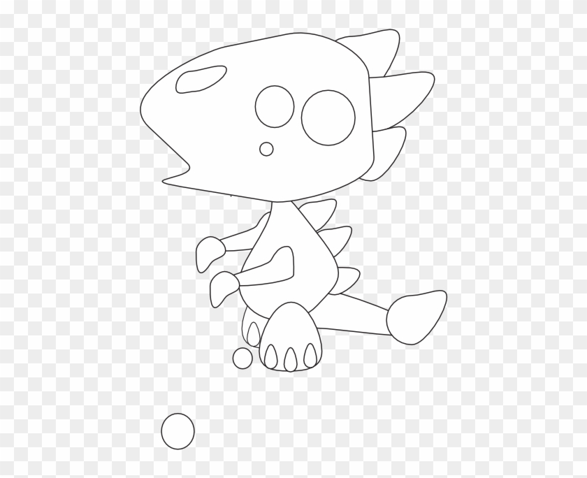 Smok Dragon Black White Line Art 555px - Cartoon Clipart