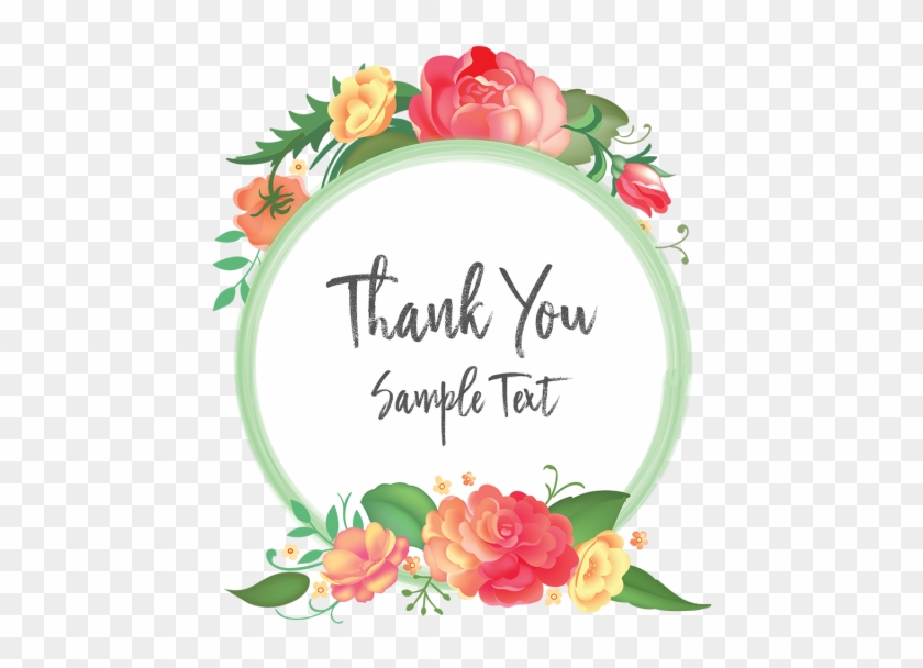 Vintage Thank You Png Free - Flower Clipart #133257