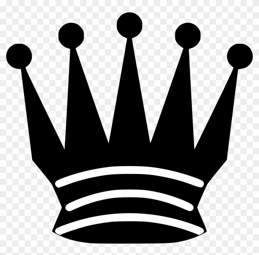 Black Chess Crown Photo Prop - Chess Black Queen Png Clipart #133409