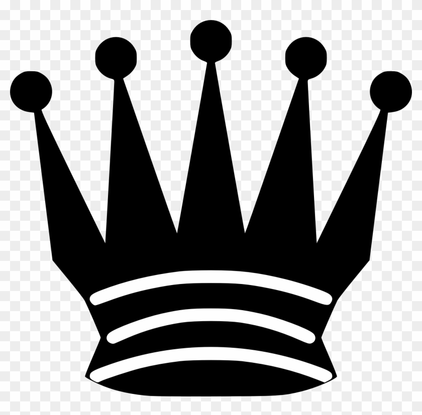 Black Chess Crown Photo Prop - Chess Black Queen Png Clipart